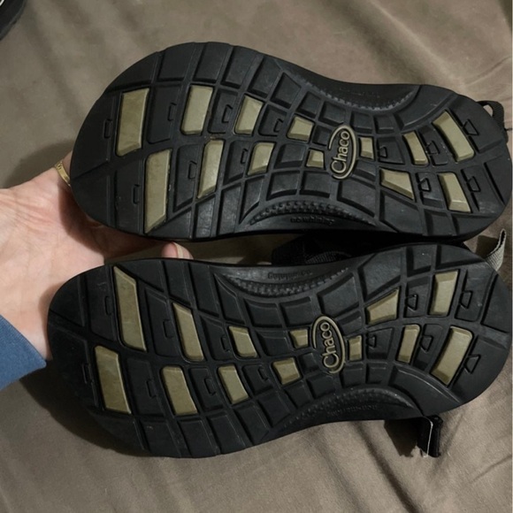 Kids size 2 black chacos. - Picture 3 of 4